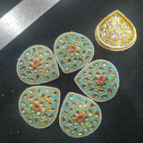 Meenakari Kundan Broach 6 Pieces