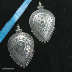 Silver Oxidize Metal Pendant 3 Pieces