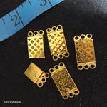 High Quality Gold Polish Multi Layer Lock 6 Pieces