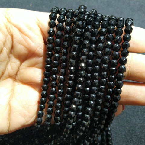Agate Beads 4mm Black