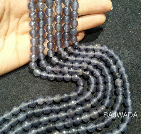 Agate Beads 8mm Grey Opaque