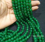 Agate Beads 8mm Green Opaque
