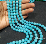 Agate Beads 8mm Sea Blue