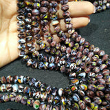 8mm Amethyst Texture Crystal Beads 30 Pcs