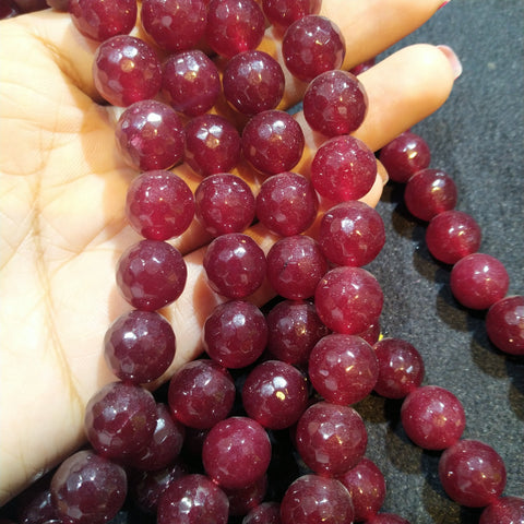Agate Beads 12mm Ruby