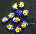 Meenakari Kundan Tumble Stone Beads 10 Pieces