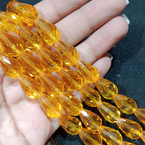 Drop Shape Crystal Beads 40 Pcs
