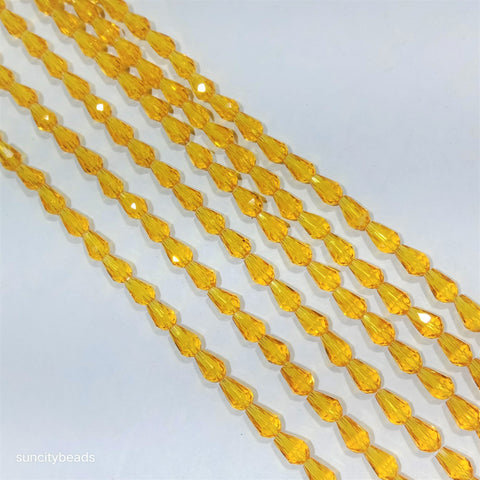 Drop Shape Crystal Beads 68 Pcs
