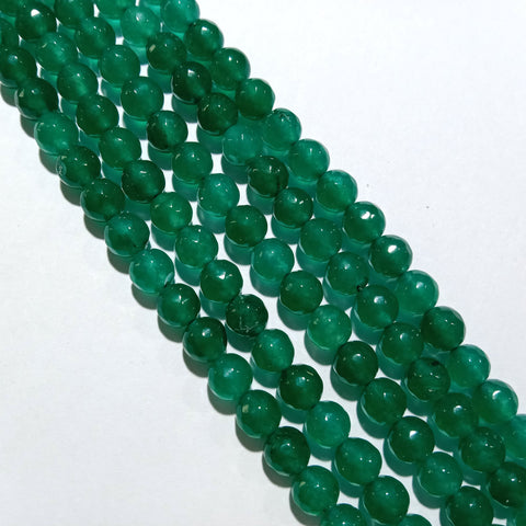Agate Beads 8mm Peacock Green