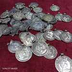 Coin Silver Metal Oxidized Charms 100g