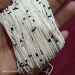 High Quality Black And White Seed Beads Small Size 10 String