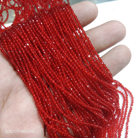 Red 3mm High Quality Crystal Beads 1200pcs