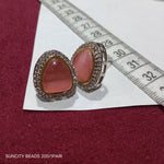 Triangle High Quality AD Kundan Earrings 1 Pair