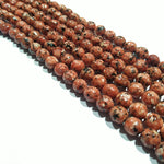 Orange Texture 8mm Agate Beads 45pcs