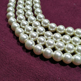 High Qulity White Metallic Pearl Beads