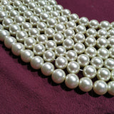 High Qulity White Metallic Pearl Beads