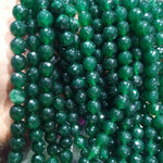 10mm Agate Beads Dark Green 37pcs