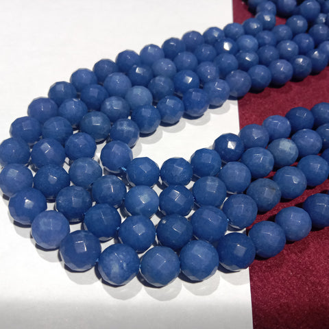 10mm Agate Beads Opaque Light Blue 37 pcs