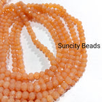 Opaque Orange 4mm High Quality Crystal Beads 1200pcs