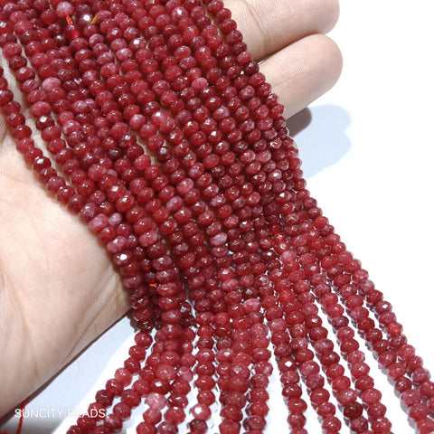 Ruby 4mm Tier Agate Beads 100pcs