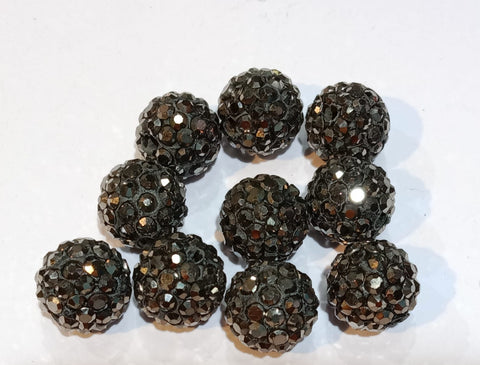 Pave Beads | Black Stone Beads