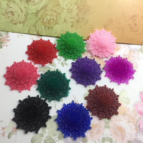 Round Flower Carving Brooch 60pcs